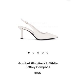 Jeffrey Campbell White Mules - WORN ONCE!